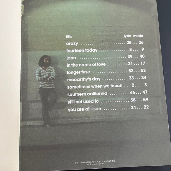 1978 DAN HILL SONGBOOK, Longer Fuse, Sheet Music Book, Canadian Pop Singer - Picture 3 of 4